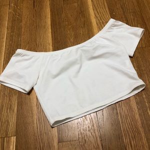 White crop top